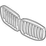 Genuine Bmw Grill Front 51-13-7-454-897 New. Fixed Price $306.13.