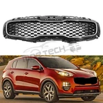 For 2017 2018 2019 Kia Sportage Front Upper Black Grill Chrome Trim 86350D9000. Fixed Price $86.99.