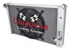 Cold Champion 4 Row RADIATOR,16" Fan For 1973-1976 Chevrolet Corvette V8 Engine. Fixed Price $453.10.
