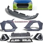Fit 2020-2023 Audi Q3 2X Bumper Cover+fog Lamp Covers+grille Spoiler Strip Kit. Fixed Price $349.99.