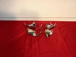 51 Lincoln Cosmopolitan Nos Chrome Lh / Rh Parking Light Base & Bezel. Fixed Price $250.00.