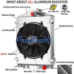 4 Row Radiator+shroud Fan Fits Ford 1932 Street Rat Rod High Boy Chevy V8 Engine. Fixed Price $299.00.