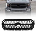 Front Upper Bumper Grille Ford F150 F-150 Platinum 2021-2023 Gloss Black. Fixed Price $155.50.