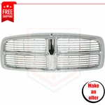 New Grille, Chrome Plastic For 2002-2005 Dodge Ram 1500 / 2003-2005 2500. Fixed Price $193.99.