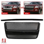 2006-10 Ford Explorer Sport Trac Front Grille Hood Molding Gloss Bk Set 2PCS. Fixed Price $138.99.