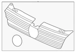 Genuine Volkswagen Center Grille 2GJ-853-651-AJ-ZLL. Fixed Price $432.96.