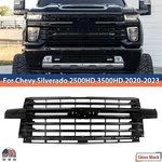 For Chevrolet Silverado 2500/3500 Hd 2020-2023 Gloss Black Front Bumper Grille. Fixed Price $519.99.