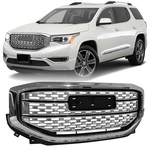 Chrome Front Upper Grille Assembly For Gmc Acadia Denali 2017-2019 84378394. Fixed Price $77.00.