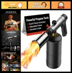 Propane Torch With One-touch Max Fire, Safety Lock, Cooking Blow Gun For Grill,. Fixed Price $99.99.