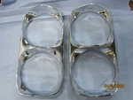 1966 Pontiac Headlight Bezel Trim Set Excellent Used Gm # 9782758. Fixed Price $195.00.