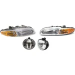 Fog + Headlight Set Halogen For 1996-2000 Chrysler Sebring Jxi. Fixed Price $276.56.