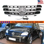 Black Grille For Mercedes Benz W164 ML320 ML350 ML500 2005-2008 W/emblem. Fixed Price $143.37.