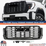 For Gmc Sierra 2500HD 3500HD 2024-2025 26 Smoke Chrome Front Grille Bumper. Fixed Price $1499.99.