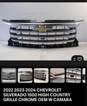 Front Hood Grille Fit 2022-2024 Chevy Silverado 1500 High Country Chrome. Fixed Price $1000.00.