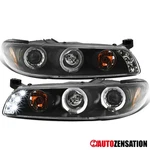 Fit 1997-2003 Pontiac Grand Prix Black Led Halo Projector Headlights 01 02. Fixed Price $165.99.