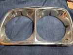 1973-1976 Torino Ranchero Rh Head Light Bezel D30B-13052-AA. Fixed Price $20.00.