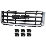 Grille Assembly For 2007-2013 Gmc Sierra 1500 Chrome Shell With Emblem Provision. Fixed Price $86.11.