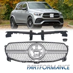 Front Bumper Diamond Grille Fit 2020-2023 W167 GLE350 GLE450 GLE53 Amg Chrome. Fixed Price $98.80.