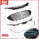 3PCS For Chevrolet Malibu 2019-2025 Chrome Front Bumper Upper Lower Grille. Fixed Price $89.30.
