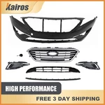 Fits 2015-2017 Hyundai Sonata New Front Bumper Cover Kit W/ Upper Lower Grille. Fixed Price $364.99.