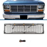 Black Front Grille Fits Ford Bronco F150 1980-1986 Upper W/light. Fixed Price $169.00.