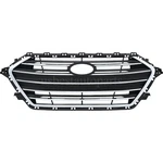 Front Bumper Grille For Hyundai Elantra 2017 2018 Sedan Black Chrome Trim. Fixed Price $64.99.