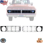 1976-1977 Ford F-100 F-150 Front Silver Grille Left Right Side Plastic 2PC. Fixed Price $135.10.