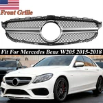 Front Bumper Grille Chrome Fit For Mercedes Benz W205 C300 C43 2015-2018. Fixed Price $84.02.