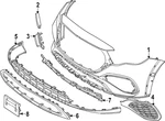 Genuine Mercedes-benz Air Inlet Grille 214-885-84-00. Fixed Price $158.94.