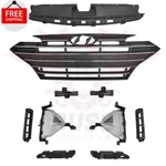 For 2019-2020 Elantra Chrome Grille/fog Light Kit/bumper Brackets/radiator Cover. Fixed Price $188.05.