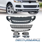 For 2011-2014 Touareg Front Bumper Cover Side Lower Grille Valance Bezel 7PC Set. Fixed Price $218.80.
