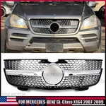 Silver Front Upper Grille Chrome For Mercedes Benz Gl-class X164 2007-2009. Fixed Price $99.00.