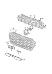 Genuine Radiator Grille 80A853651AHGIW. Fixed Price $1365.16.