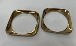 1971 Chevelle Malibu Camino Gold Plated Headlamp Bezel Pair. Fixed Price $249.99.