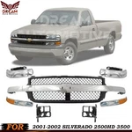 Front Grille & Headlight Pair Kit For 2001-2002 Silverado 2500 Hd 3500. Fixed Price $343.00.