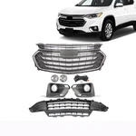 Fits Chevrolet Traverse 18-2021 Front Grille Foglights Bezel Trim Chrome 6PCS. Fixed Price $124.99.