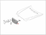 Genuine Mercedes S211 W211 Sedan Wagon At Engine Hood Trim 21188005839040. Fixed Price $1470.64.