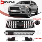 4PC For 2016-2020 Infiniti QX60 Front Bumper Upper Lower Grille Fog Light Covers. Fixed Price $196.00.