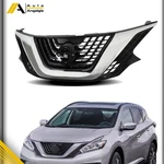 Black+chrome Trim For Nissan Murano 2015-2018 Front Bumper Upper Grille Plastic. Fixed Price $79.18.