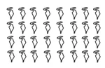 20 Vintage Door Panel/trim Clips! For Mopar Nash Hudson Studebaker Packard Etc. Fixed Price $28.00.