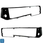 87-88 Cutlass Black Headlight Headlamp Grille Bezels W/chrome Edges New. Fixed Price $429.99.
